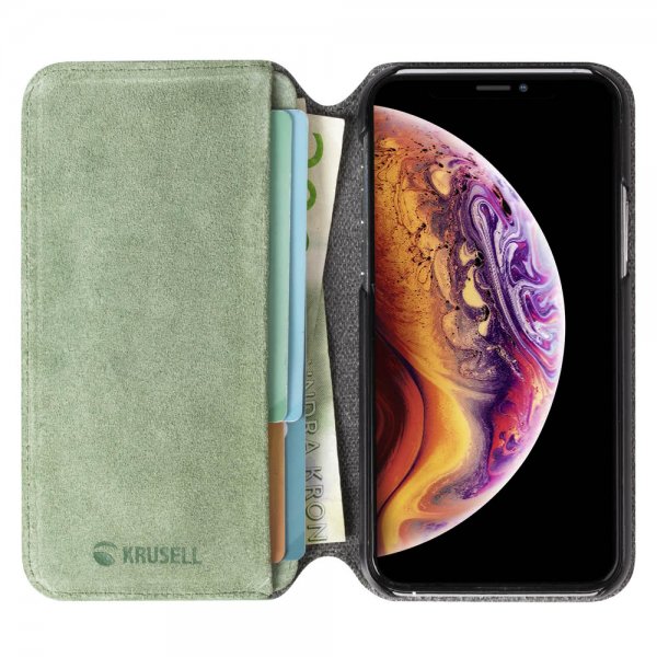 Krusell iPhone 11 Pro Fodral Broby PhoneWallet Olive