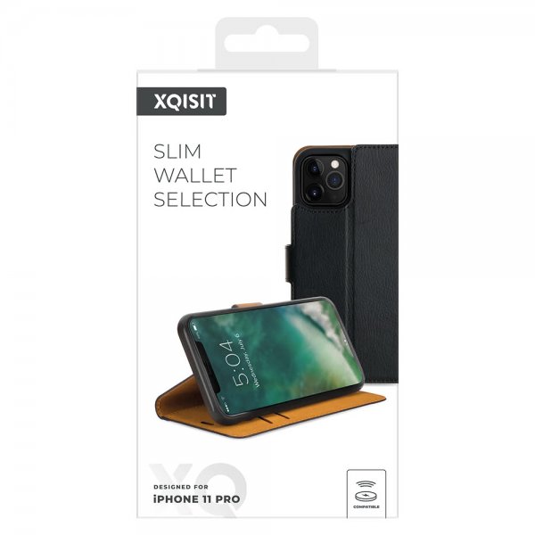 Xqisit iPhone 11 Pro Fodral Slim Wallet Selection Svart