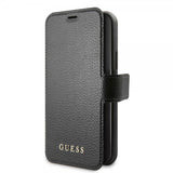 Guess iPhone 11 Pro Max Fodral Lädertextur Svart