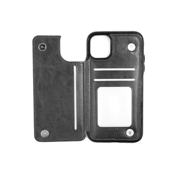 iPhone 11 Pro Max Skal Kortfack Utsida Svart