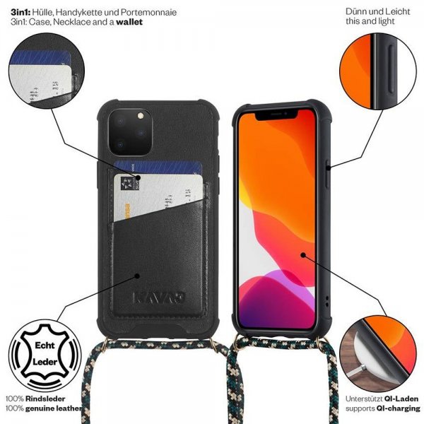 KAVAJ iPhone 11 Pro Max Skal Amsterdam Svart