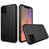iPhone 11 Pro Max Skal Card Slide Svart