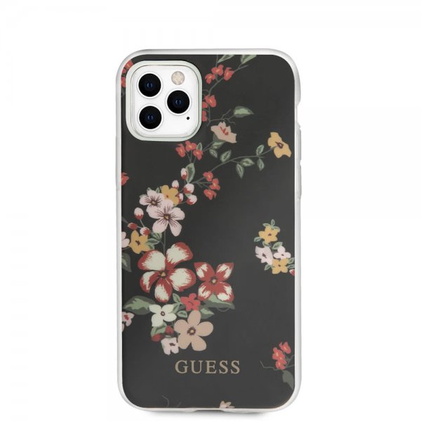 Guess iPhone 11 Pro Max Skal Flower Edition N.4 Svart