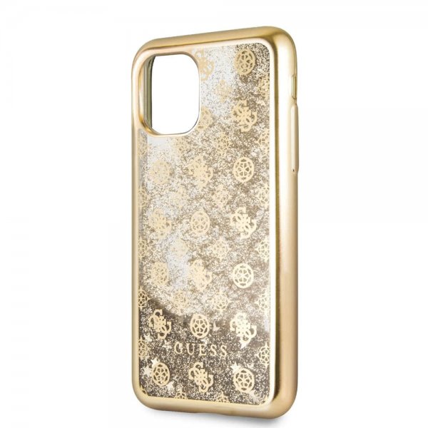 Guess iPhone 11 Pro Max Skal Glitter Cover Guld