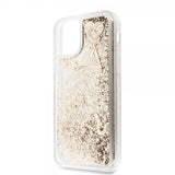 Guess iPhone 11 Pro Max Skal Glitter Hearts Guld