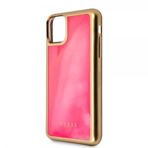 Guess iPhone 11 Pro Max Skal Glow In The Dark Rosa Guld