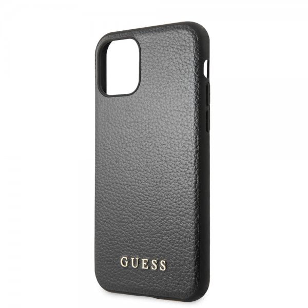 Guess iPhone 11 Pro Max Skal Lädertextur Svart