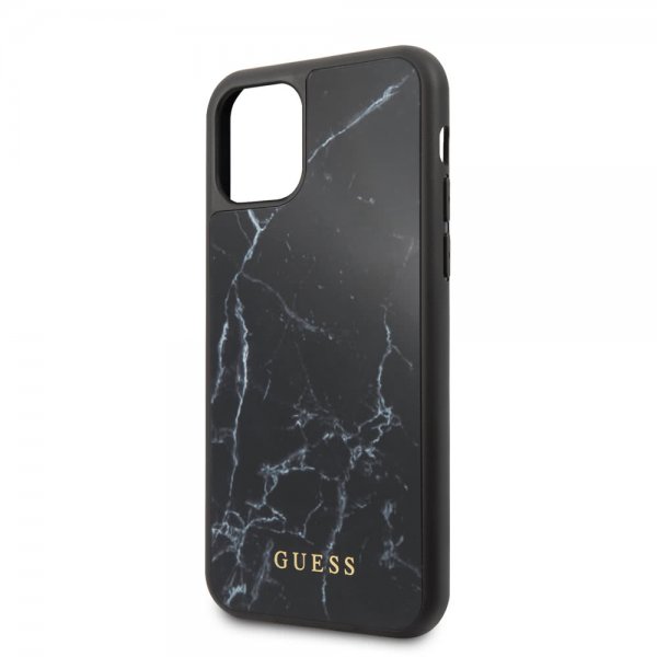 Guess iPhone 11 Pro Max Skal Marble Cover Svart
