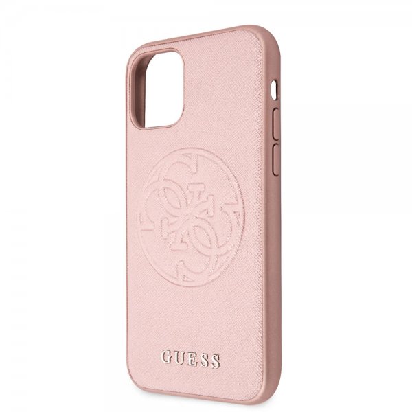 Guess iPhone 11 Pro Max Skal Saffiano Cover Roseguld
