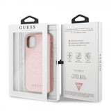 Guess iPhone 11 Pro Max Skal Saffiano Cover Roseguld