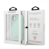 Guess iPhone 11 Pro Max Skal Silicone Cover Vintage Grön