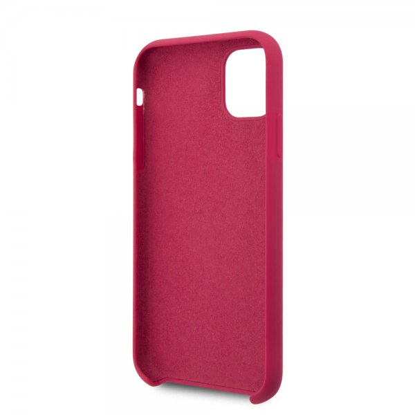 Guess iPhone 11 Pro Max Skal Silicone Cover Vintage Röd