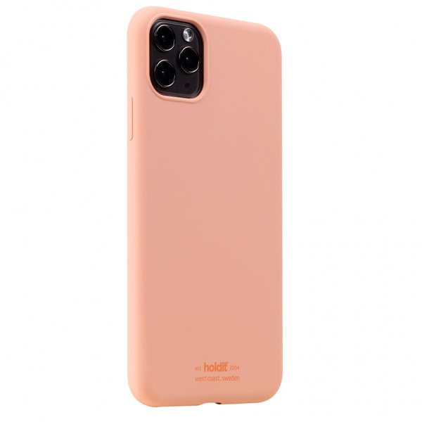 holdit iPhone 11 Pro Max Skal Silikon Pink Peach