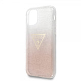 Guess iPhone 11 Pro Max Skal Solid Glitter Cover Rosa