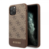 Guess iPhone 11 Pro Max Skal Stripe Cover Brun