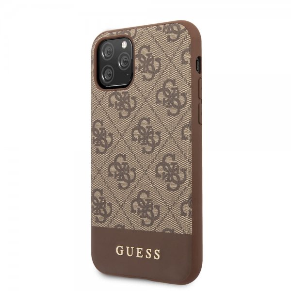 Guess iPhone 11 Pro Max Skal Stripe Cover Brun