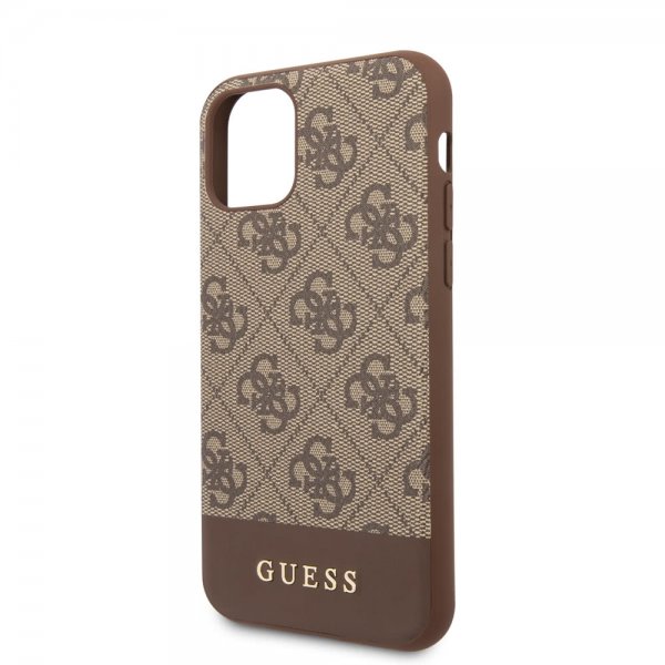 Guess iPhone 11 Pro Max Skal Stripe Cover Brun