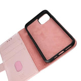 Rvelon iPhone 11 Pro Fodral Äkta Läder Rosa