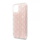 Guess iPhone 11 Pro Skal Glitter Hearts Rosa