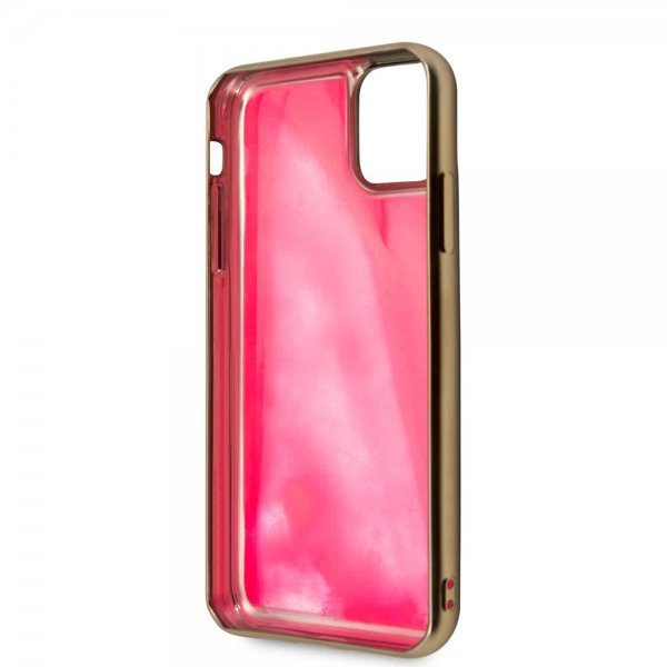Guess iPhone 11 Pro Skal Glow In The Dark Rosa Guld