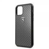 Ferrari iPhone 11 Pro Skal Kolfibertextur Svart
