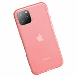 Baseus iPhone 11 Pro Skal Jelly Liquid Silica Gel Röd