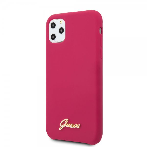 Guess iPhone 11 Pro Skal Silicone Cover Vintage Röd