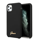 Guess iPhone 11 Pro Skal Silicone Cover Vintage Svart