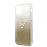 Guess iPhone 11 Pro Skal Solid Glitter Cover Guld