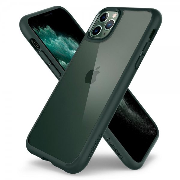 Spigen iPhone 11 Pro Skal Ultra Hybrid Midnight Green