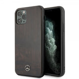 Mercedes Benz iPhone 11 Pro Skal Wood Line Rosewood