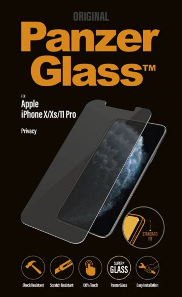 PanzerGlass iPhone X/Xs/11 Pro Skärmskydd Standard Fit Privacy