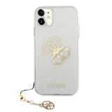 Guess iPhone 11 Skal 4G Logo Guld Klar