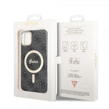 Guess iPhone 11 Skal 4G Pattern MagSafe Svart