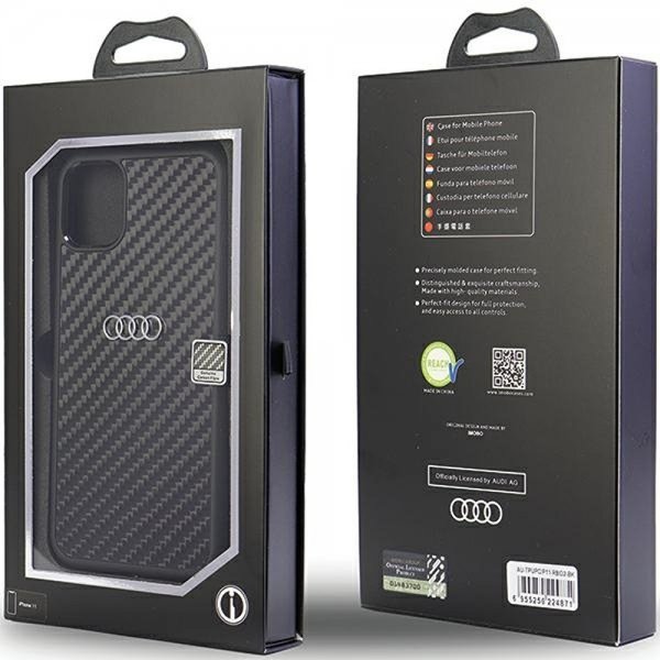 Audi iPhone 11 Skal Carbon Fiber Svart