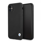 BMW iPhone 11 Skal Debossed Stripes Svart