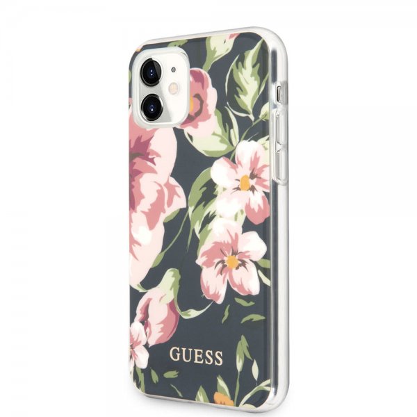 Guess iPhone 11 Skal Flower Edition N.3 Navy