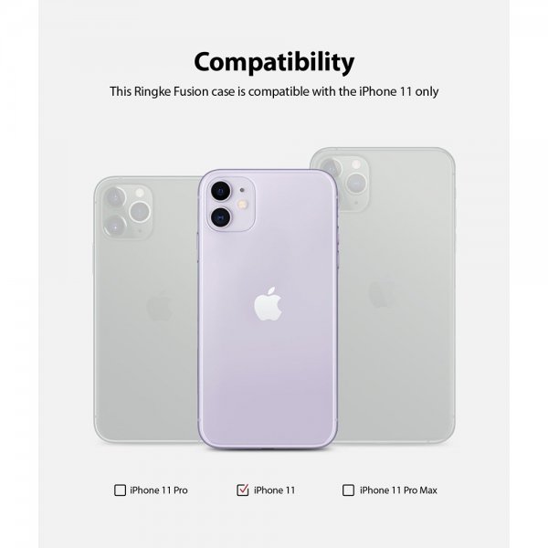 Ringke iPhone 11 Skal Fusion Matte Clear