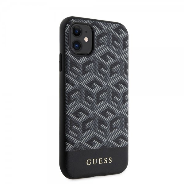 Guess iPhone 11 Skal G Cube MagSafe Svart