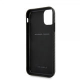 Ferrari iPhone 11 Skal Kolfibertextur Gul Logo Svart
