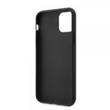 Guess iPhone 11 Skal Lädertextur Svart