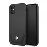 BMW iPhone 11 Skal Logo Perforerad Svart