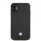 BMW iPhone 11 Skal Logo Perforerad Svart