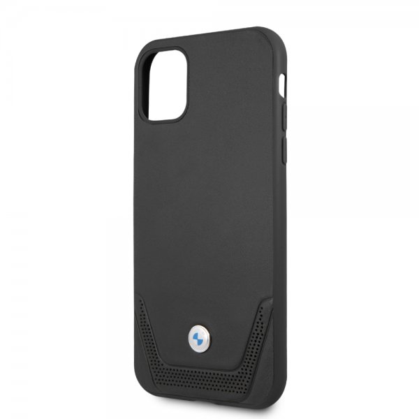 BMW iPhone 11 Skal Logo Perforerad Svart