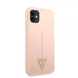 Guess iPhone 11 Skal Metal Triangle Rosa