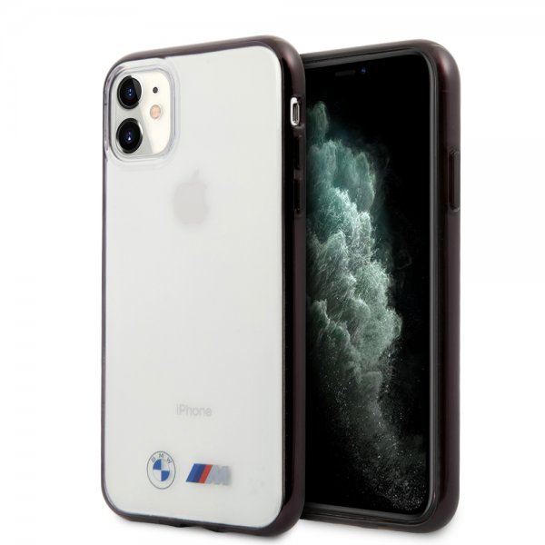 BMW iPhone 11 Skal Metallic Svart Transparent