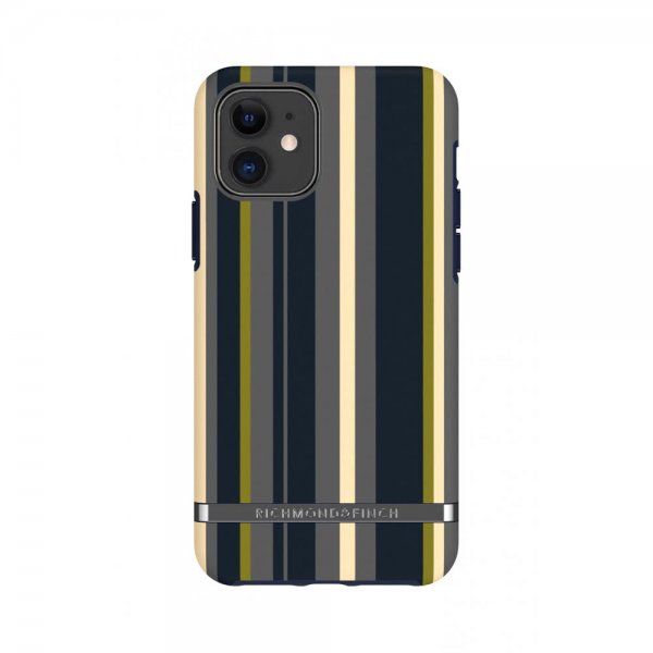 Richmond & Finch iPhone 11 Skal Navy Stripes