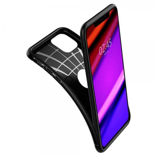 Spigen iPhone 11 Skal Rugged Armor Matte Black