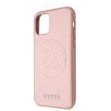 Guess iPhone 11 Skal Saffiano Cover Roseguld