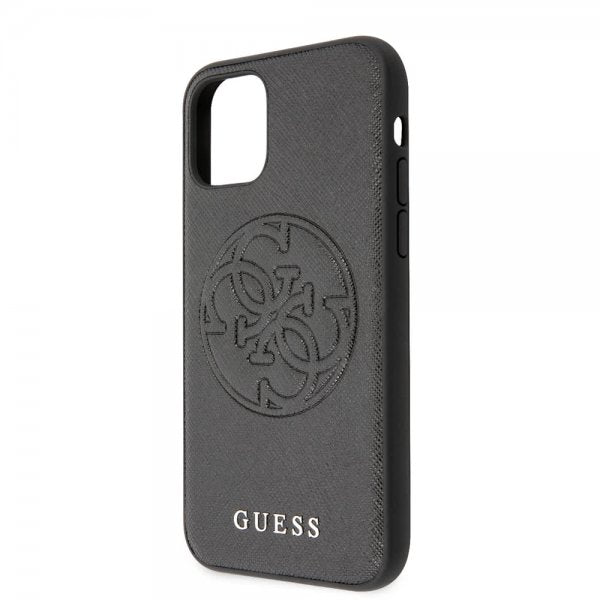 Guess iPhone 11 Skal Saffiano Cover Svart